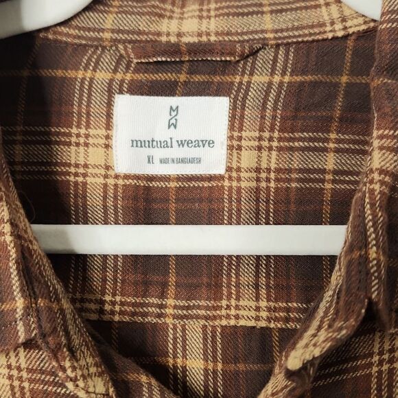 Mutual Weave Plaid Flannel Shirt - Size XL - Picture 4 of 5